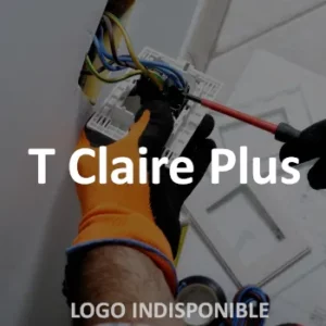 T claire Plus logo electricien monts du lyonnais