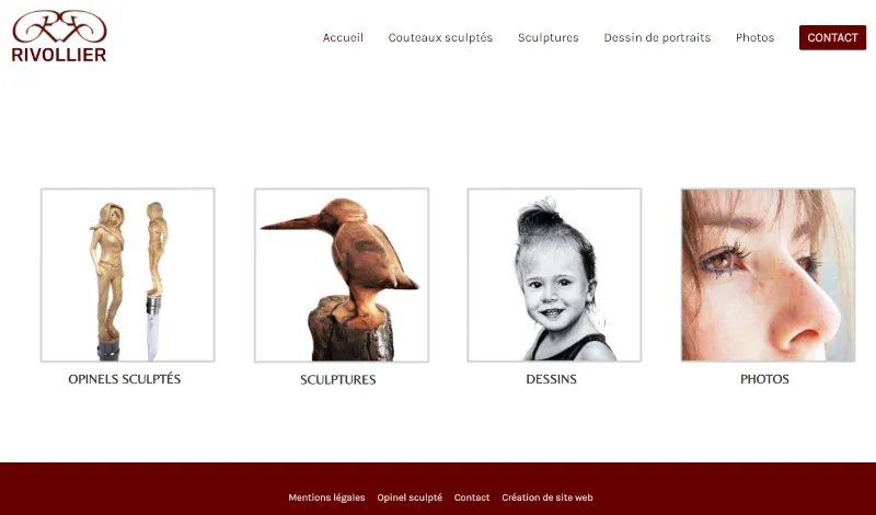 Site personnel et artistique rivollier-com